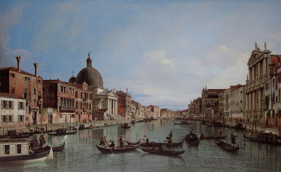 Canaletto_-_The_Grand_Canal_with_S._Simeone_Piccolo_-_National_Gallery